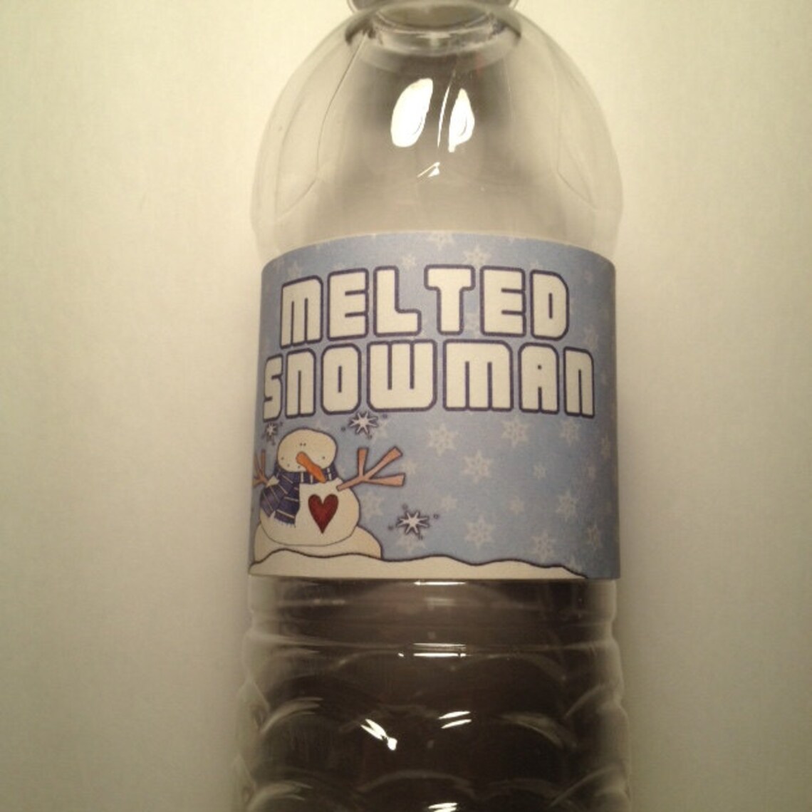 melted-snowman-water-bottle-labels-dgital-printable-etsy