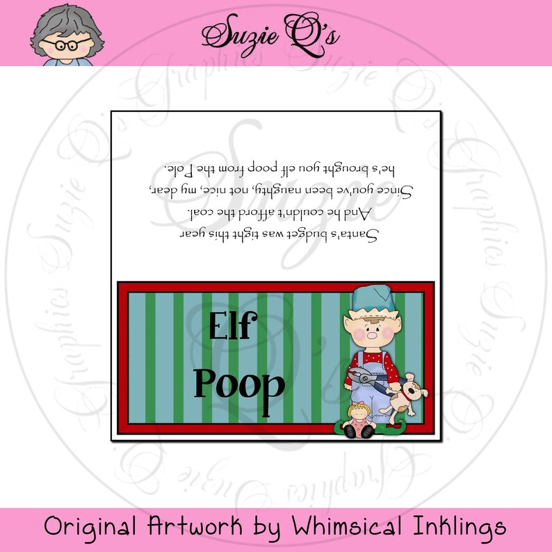 Elf Poop Topper Digital Printable Immediate Download | Etsy