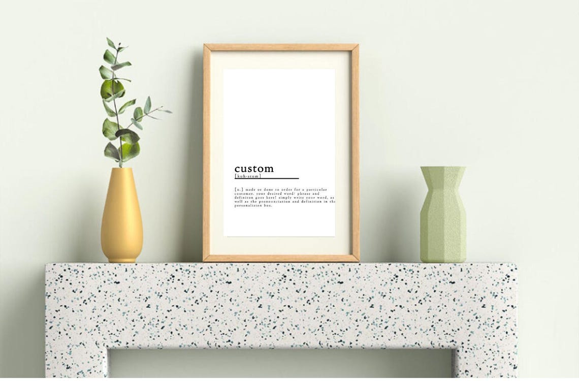 Custom Definition Print | Custom Wall Print Custom Definition Poster ...