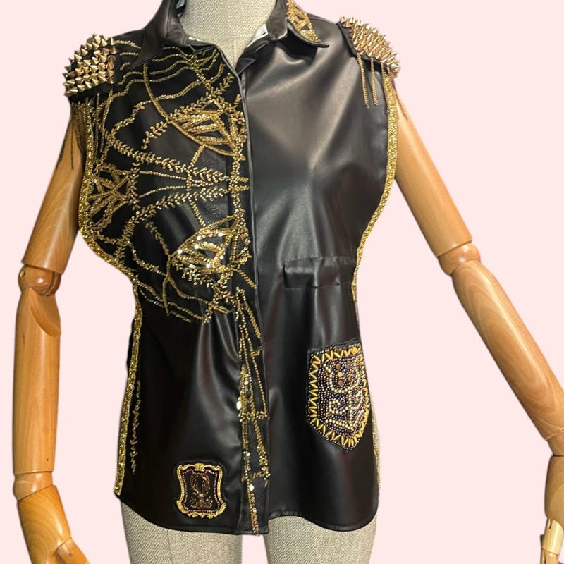 Five and Diamond Harlot Epualette - leather