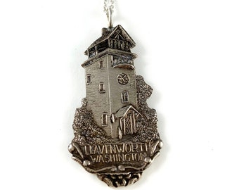 Leavenworth Washington, Leavenworth  necklace, Leavenworth Gift, Washington Necklace, Washington Gift, Spoon Jewelry, Washington Jewelry