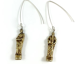Spoon Jewelry Apostle Woman Gift Religious Jewelry Religious Earrings 12 Apostle Gift Spoon Earrings Apostle Charm Apostle Earrings