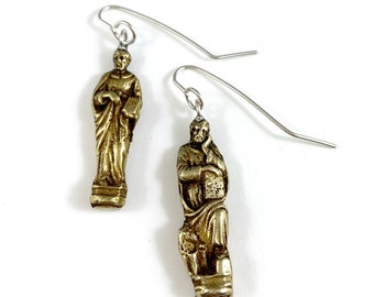 Spoon Jewelry Apostle Woman Gift Religious Jewelry Religious Earrings 12 Apostle Gift Spoon Earrings Apostle Charm Apostle Earrings