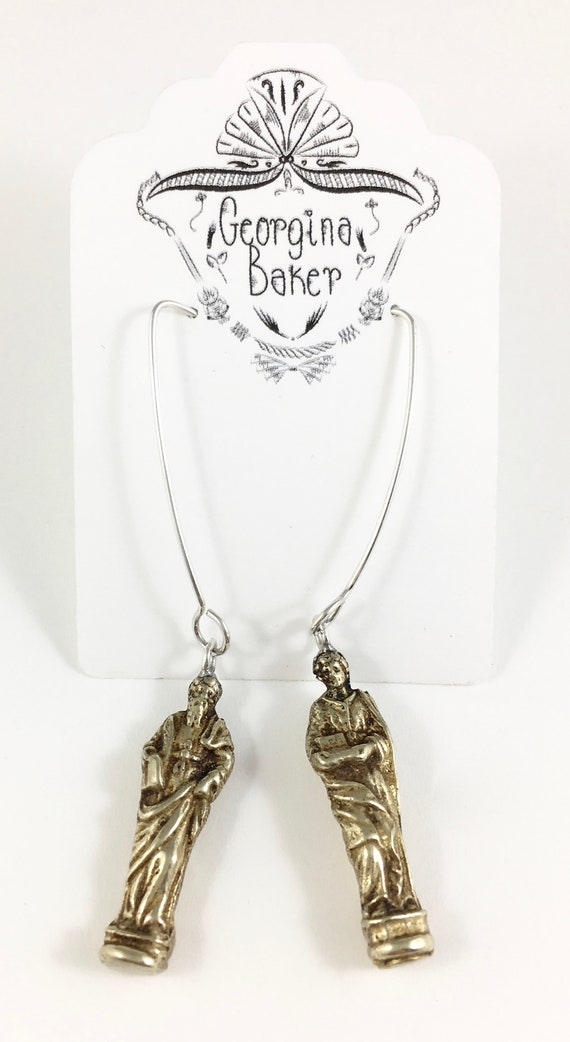 Spoon Jewelry Apostle Woman Gift Religious Jewelry Religious Earrings 12 Apostle Gift Spoon Earrings Apostle Charm Apostle Earrings