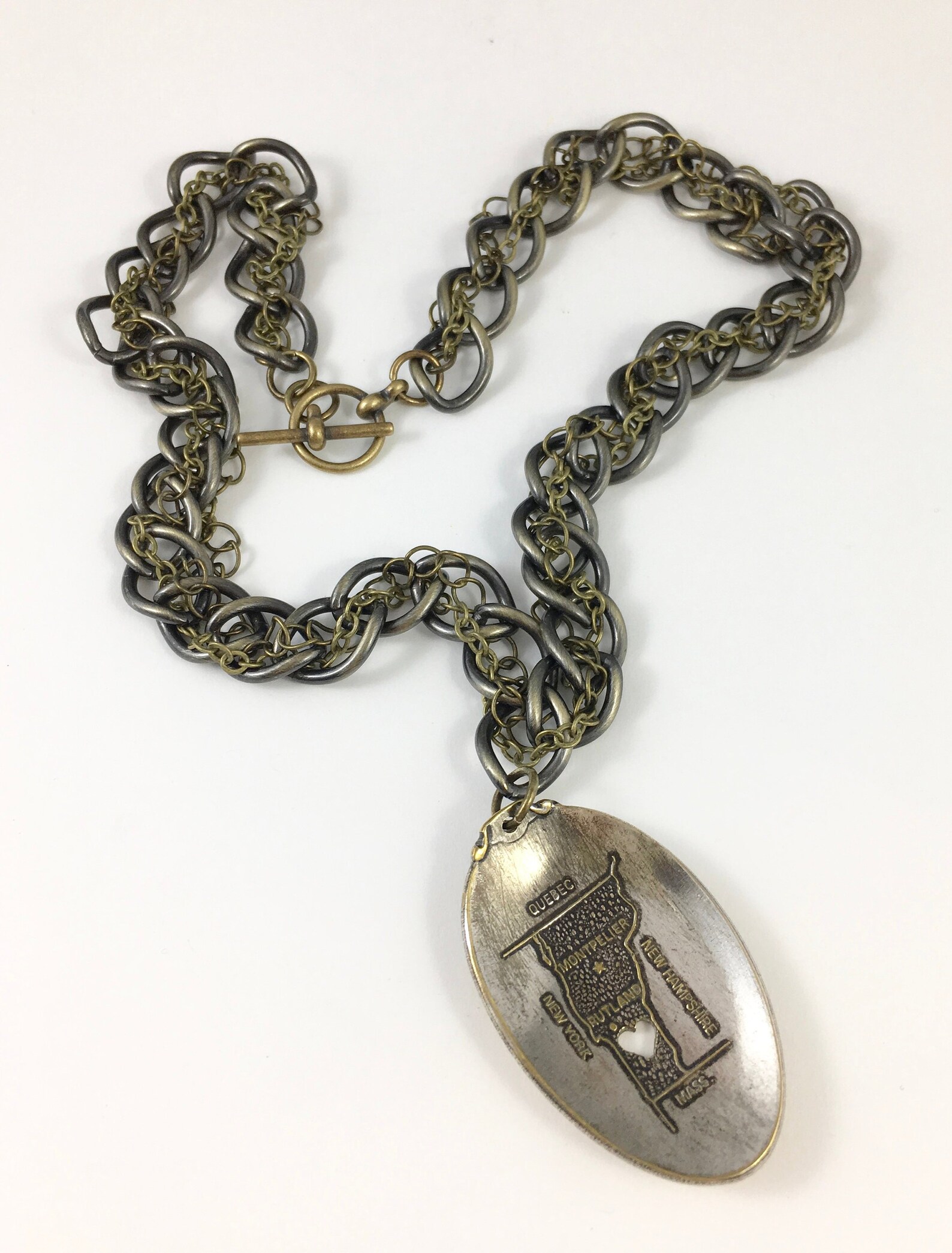 Vermont Heart Necklace Vermont Jewelry Spoon Necklace Etsy