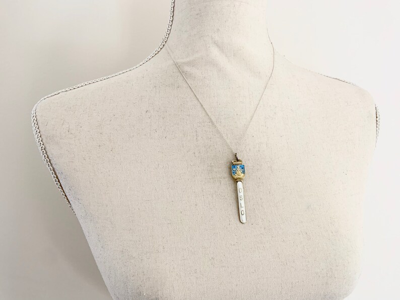 Norway Necklace Oslo Jewelry Norge Necklace Norway Jewelry Wife Gift Oslo Gift Oslo Charm Norway Gift Norway Charm Oslo Norway