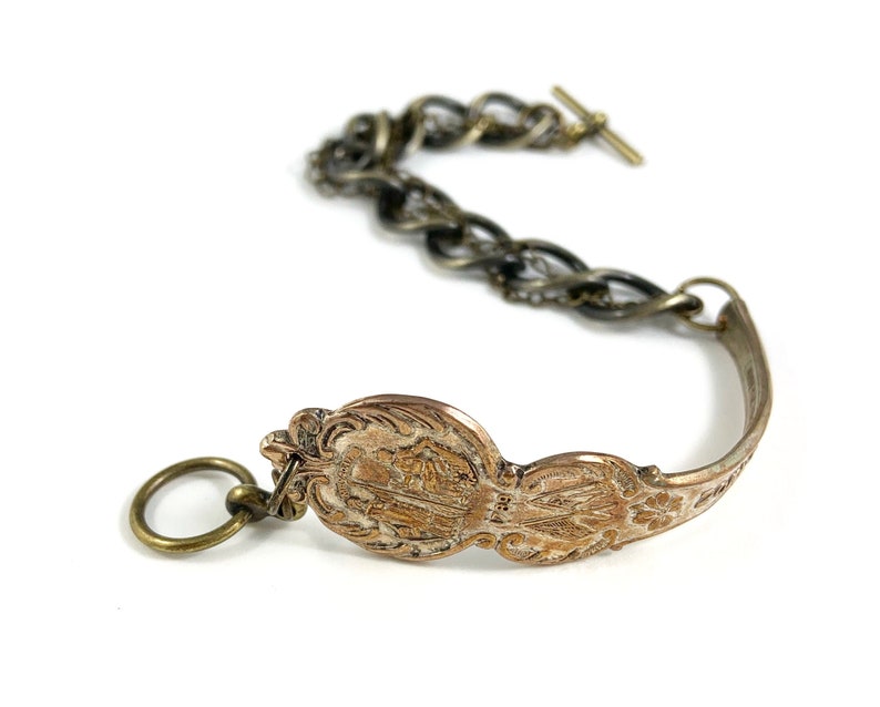 Wife Gift North Carolina Bracelet North Carolina Seal North Carolina Jewelry North Carolina Charm Vintage North Carolina Spoon Bracelet