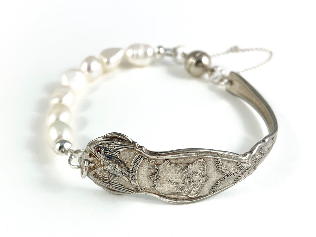 New Hampshire Bracelet, New Hampshire Jewelry, Spoon Bracelet, Spoon