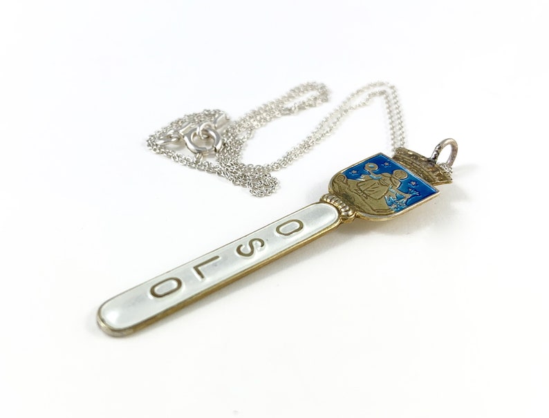Norway Necklace Oslo Jewelry Norge Necklace Norway Jewelry Wife Gift Oslo Gift Oslo Charm Norway Gift Norway Charm Oslo Norway