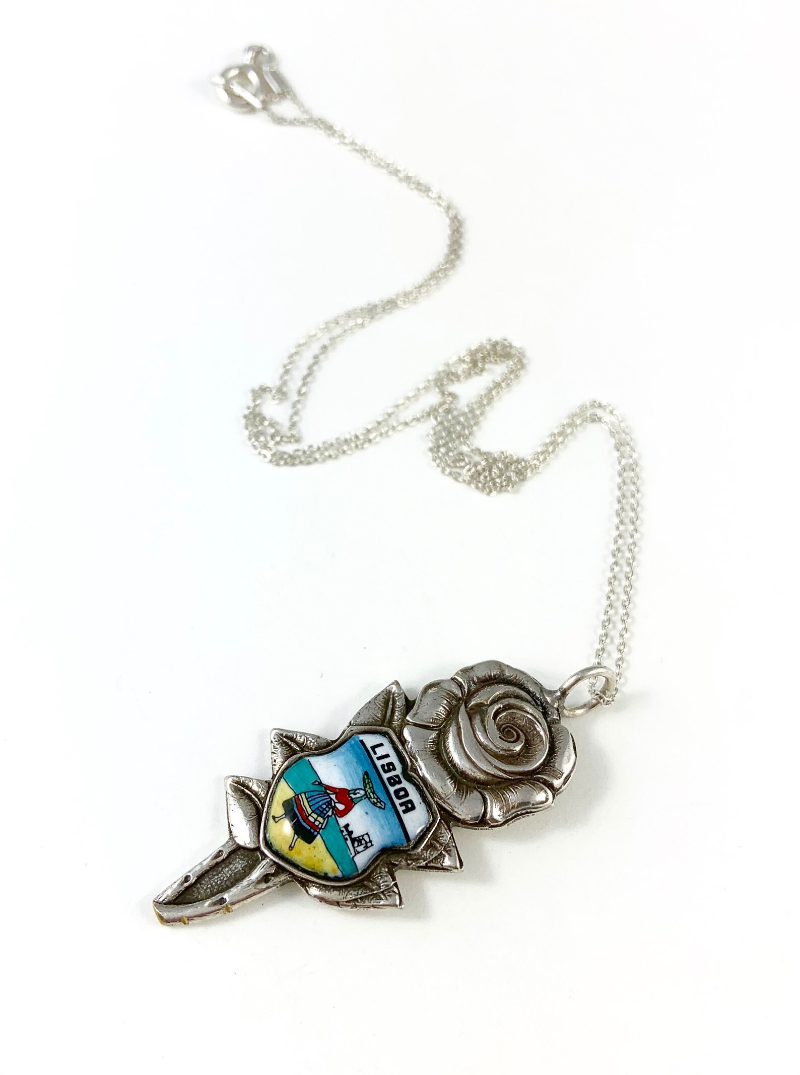 Lisbon Necklace Lisbon Souvenir Lisbon Woman Lisbon Charm Etsy