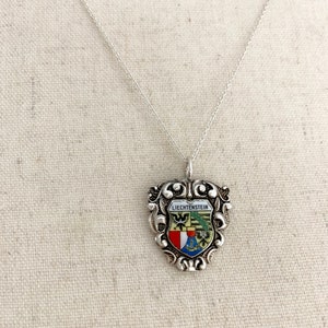 Liechtenstein Charm, Liechtenstein Necklace, Liechtenstein Jewelry, Liechtenstein Gift, Liechtenstein Souvenir Spoon necklace, Spoon Jewelry image 4