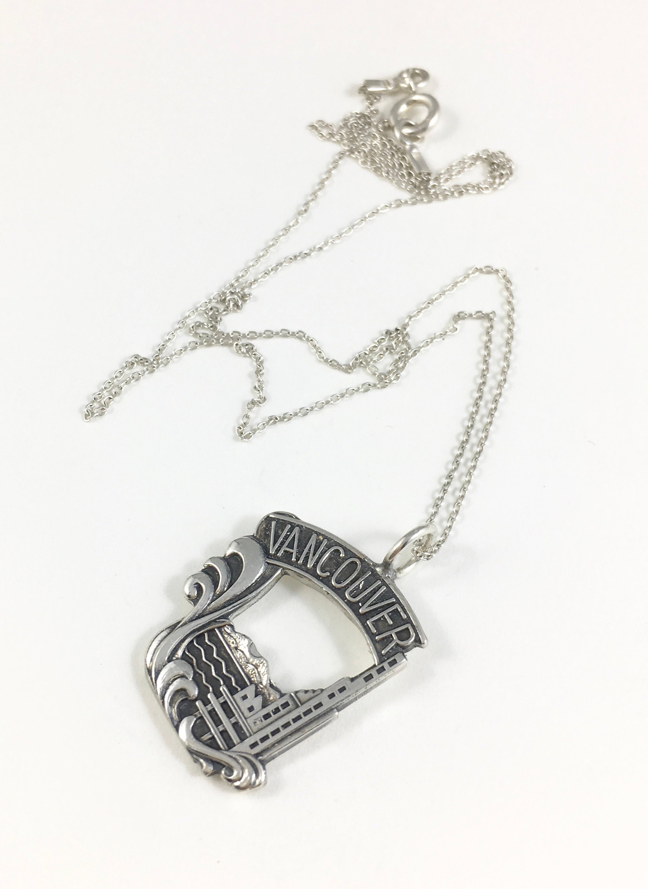 Vancouver Jewelry, Vancouver Necklace, Vancouver Charm