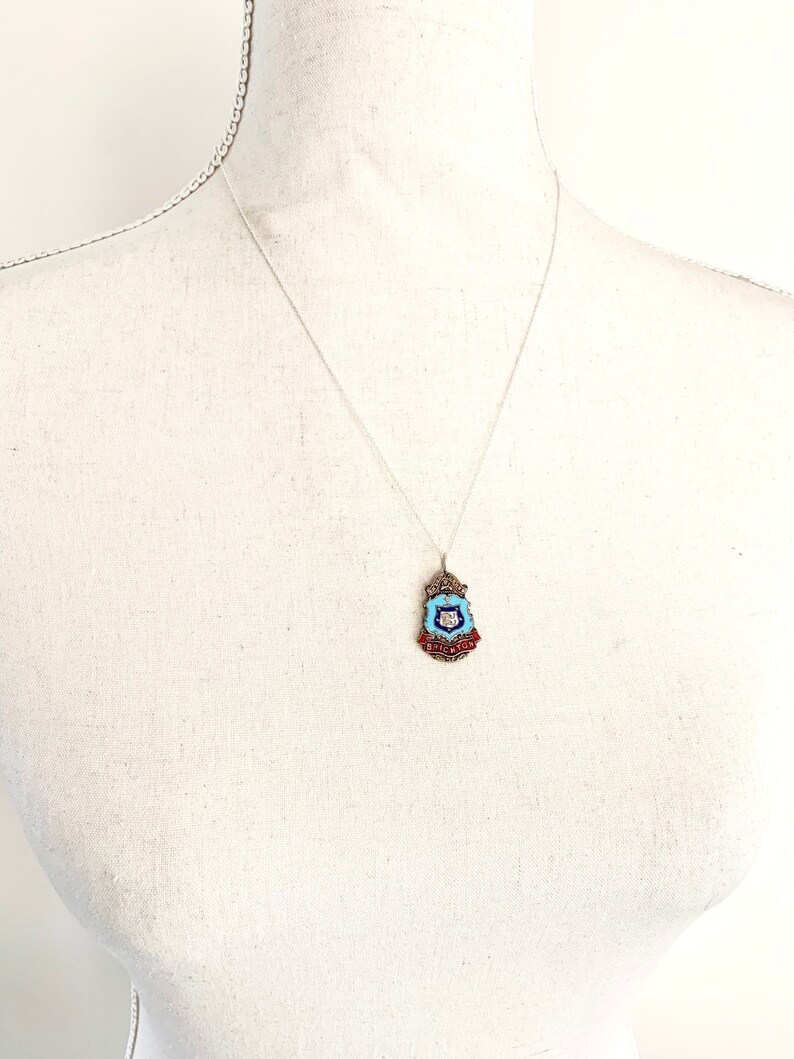 Brighton Necklace, Brighton England, Brighton Gift, Brighton Coat of Arms, Brighton Charm, Brighton Pendant, Spoon Necklace, Spoon Jewelry bild 3