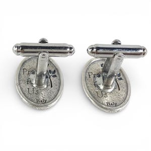 St. Joseph Cufflinks, St. Joseph Tie Bar, St. Joseph Man Gift, Wedding Cufflinks, Religious Cufflinks, St. Joseph Medal, Catholic Cufflinks image 9