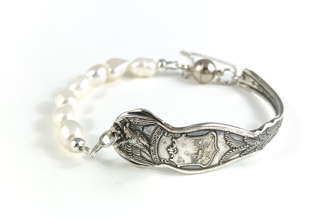 New Hampshire Bracelet, New Hampshire Jewelry, Spoon Bracelet, Spoon 