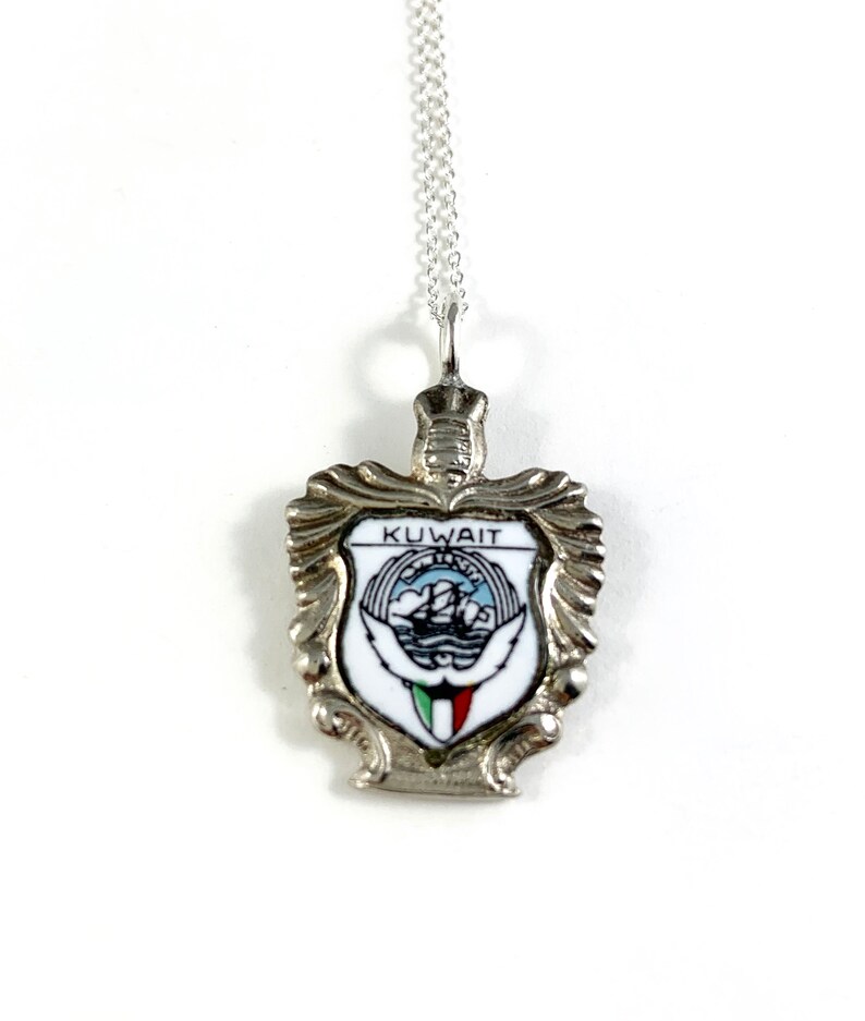 Kuwait Necklace Kuwait Jewelry Kuwait Charm Kuwait Etsy