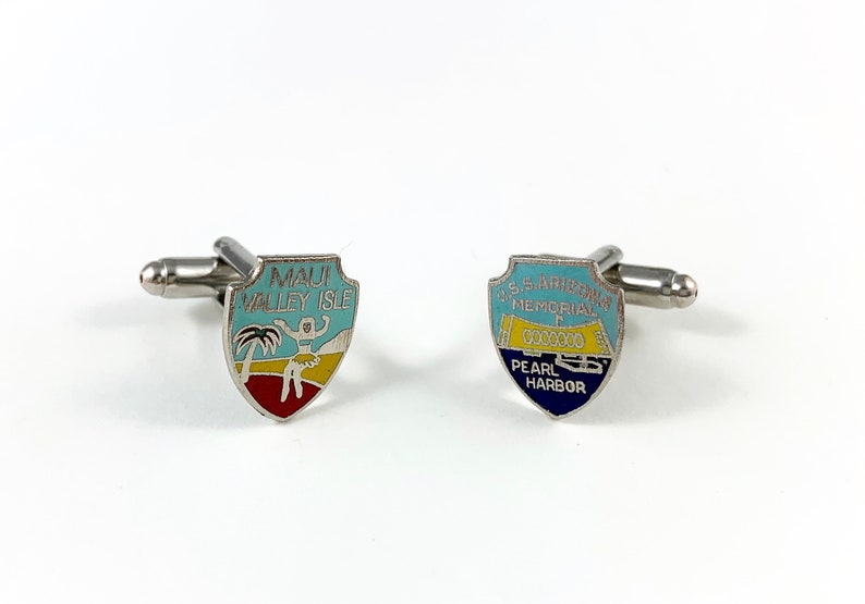 Maui Cufflinks Maui Tie Clip Maui Gift Pearl Harbour Cufflinks Hawaii Cufflinks Hawaii Man Gift Hawaii Gift Pearl Harbour Tie Clip