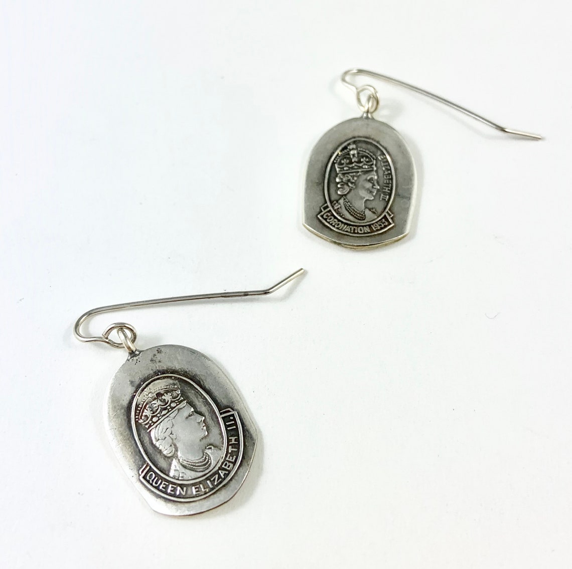 Queen Elizabeth earrings Queen Elizabeth Jewelry Queen Etsy
