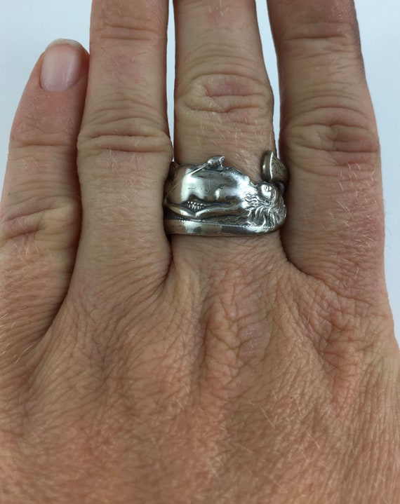 Native American Ring Native American Woman Folk Art Ring Etsy