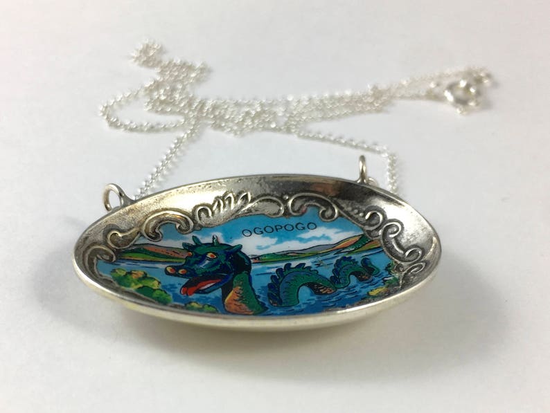 Kelowna Necklace Kelowna BC Ogopogo Canada BC Canada Etsy