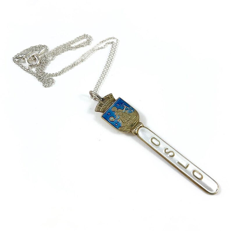 Norway Necklace Oslo Jewelry Norge Necklace Norway Jewelry Wife Gift Oslo Gift Oslo Charm Norway Gift Norway Charm Oslo Norway