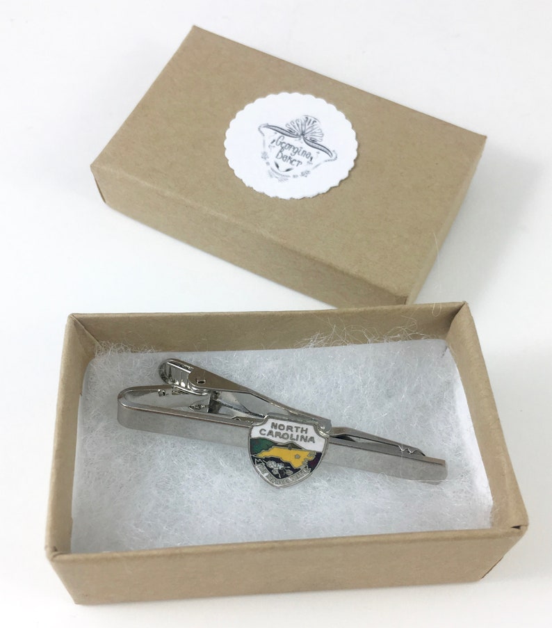 North Carolina Tie Bar Tarheel State North Carolina Husband North Carolina Tie Clip North Carolina Cufflinks North Carolina Man Gift