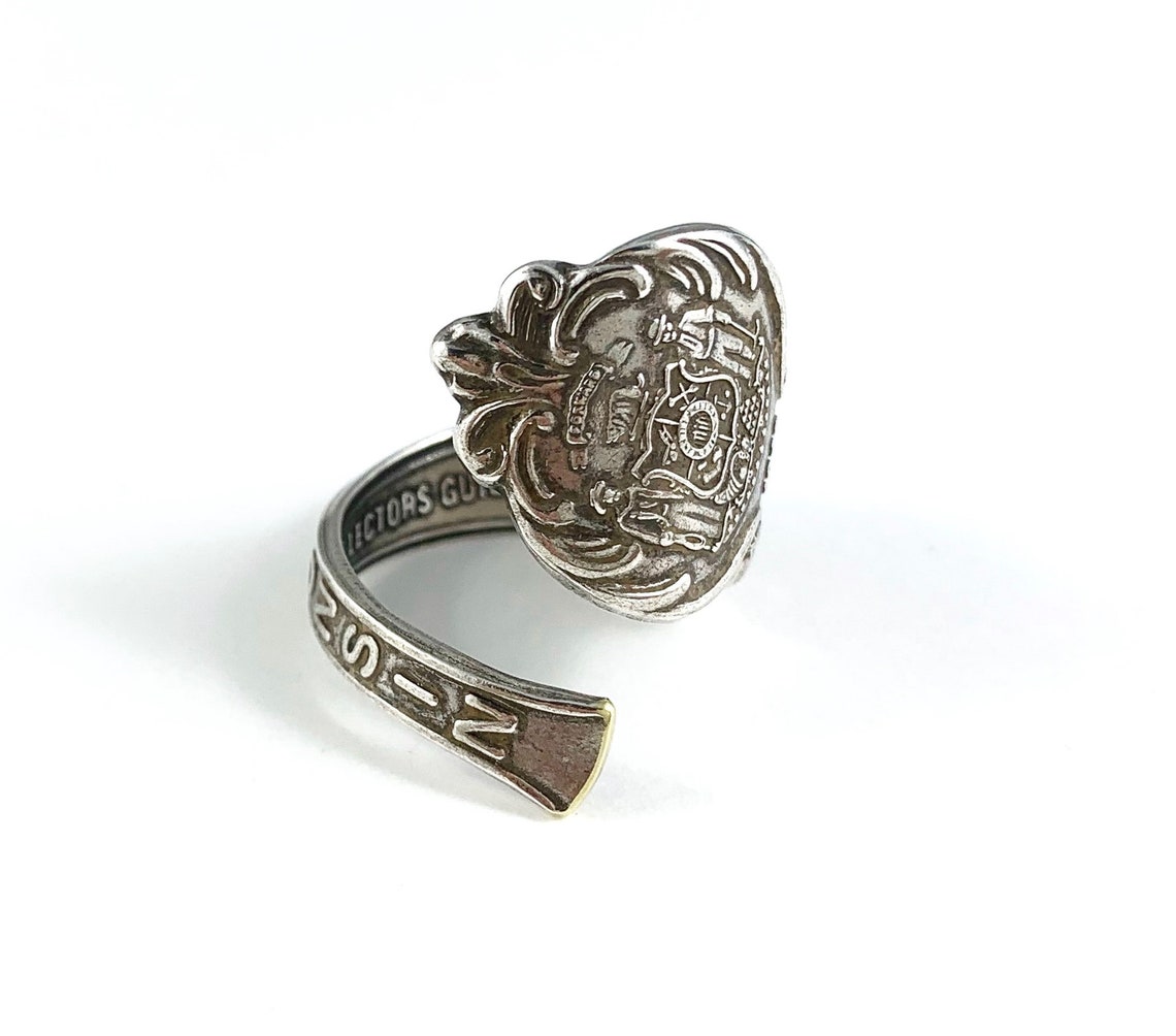 Wisconsin Ring Wisconsin Spoon Ring Wisconsin Jewelry Etsy