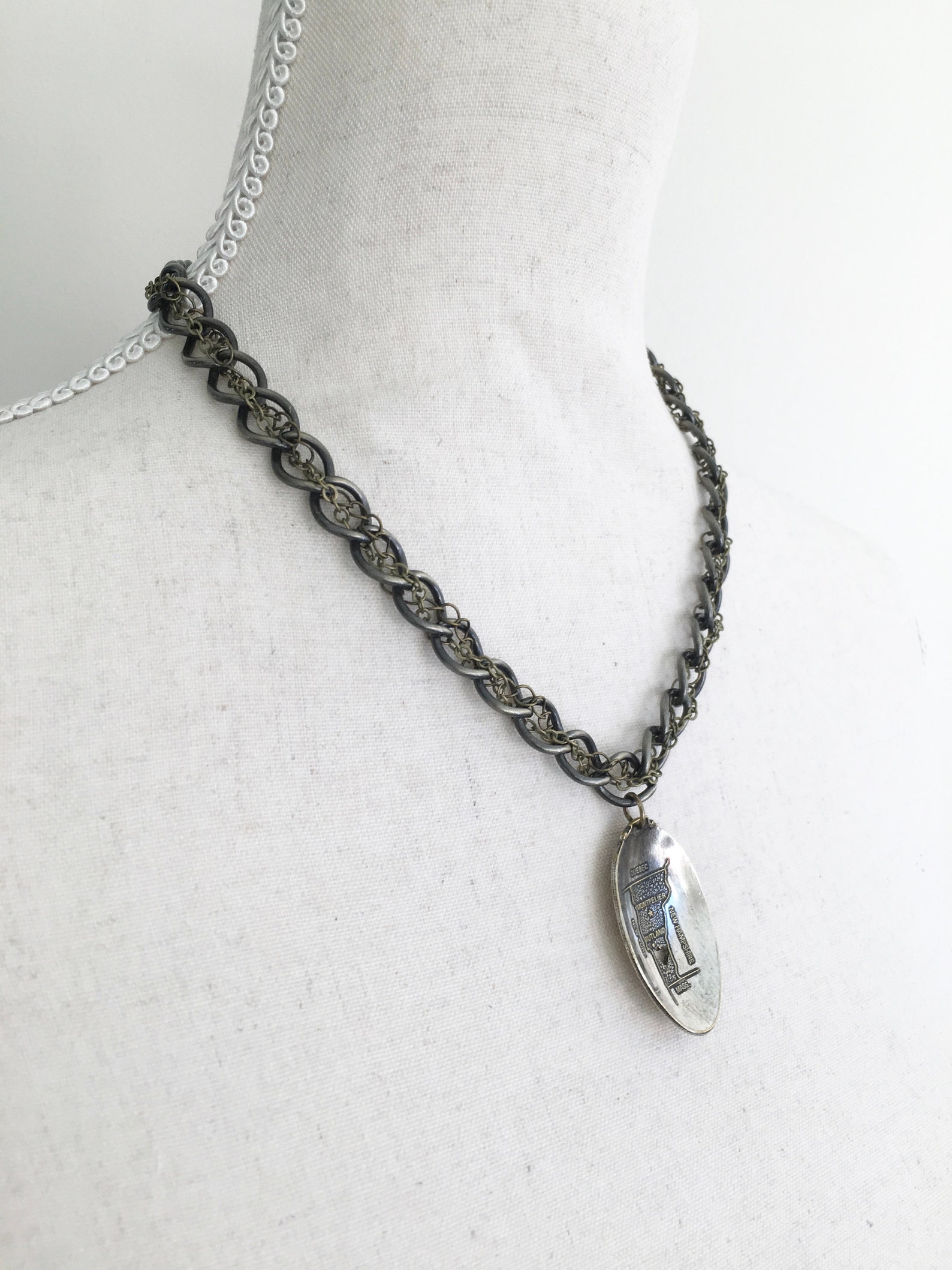 Vermont Heart Necklace Vermont Jewelry Spoon Necklace Etsy