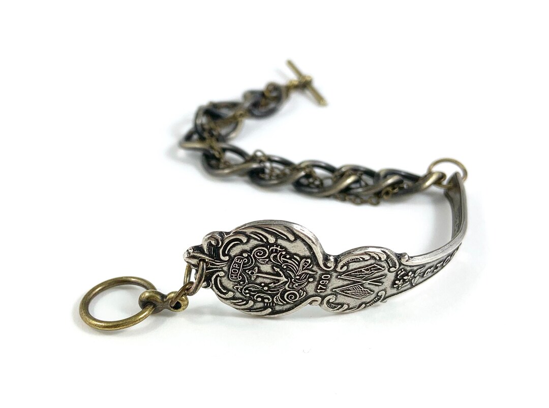 Rhode Island Bracelet, Rhode Island Jewelry, Spoon Bracelet, Rhode Island Gift, Rhode Island