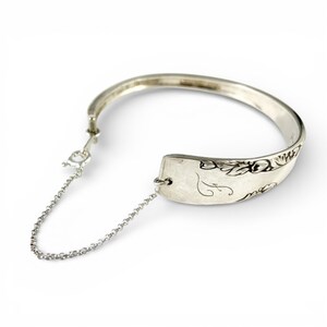 F Bracelet, Letter F Jewelry, Letter F Gift, Spoon Cuff, Silverware Cuff, Silverware Bracelet, Spoon Bracelet, Silverware Jewelry