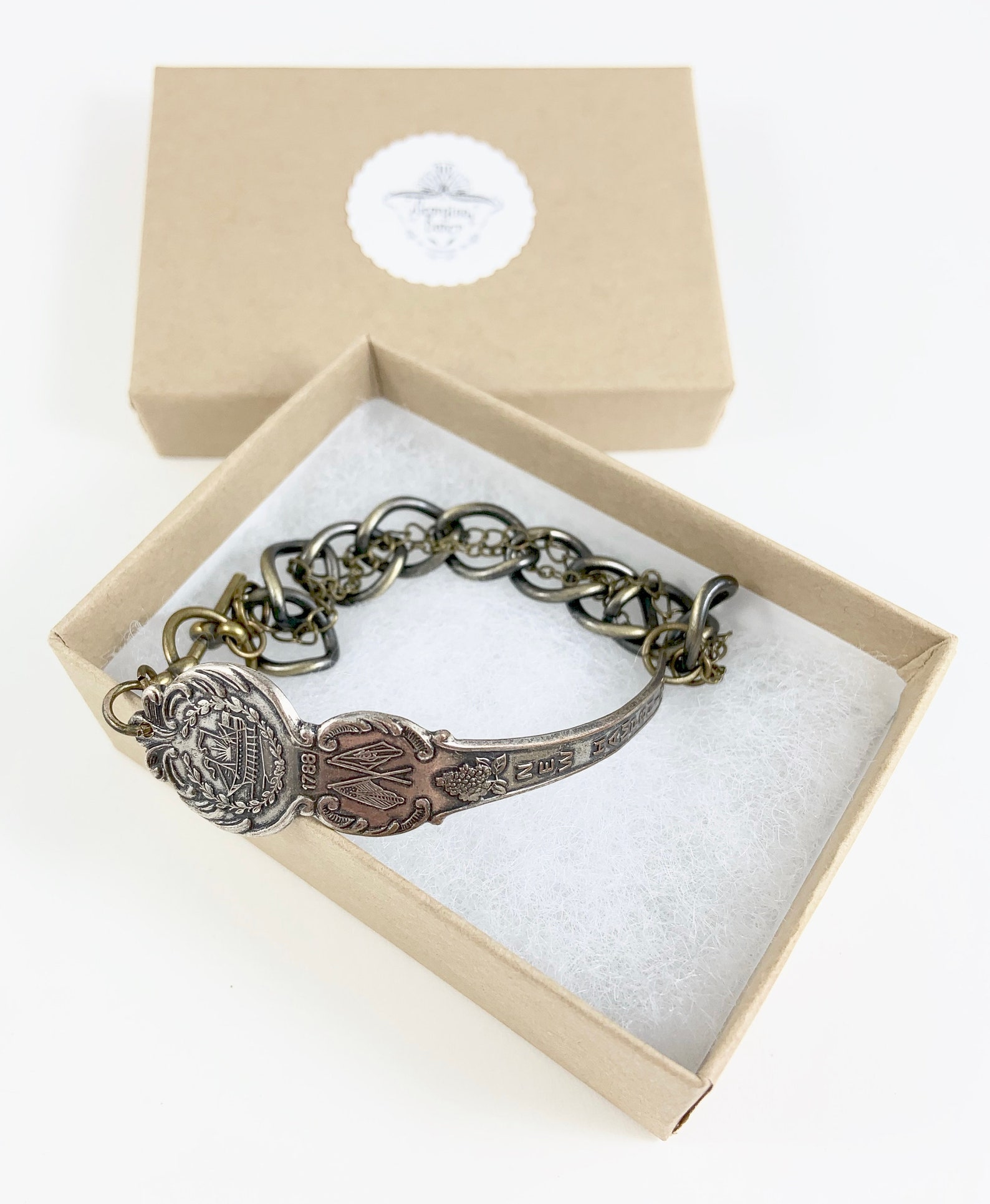 New Hampshire Bracelet New Hampshire Jewelry Spoon Bracelet - Etsy