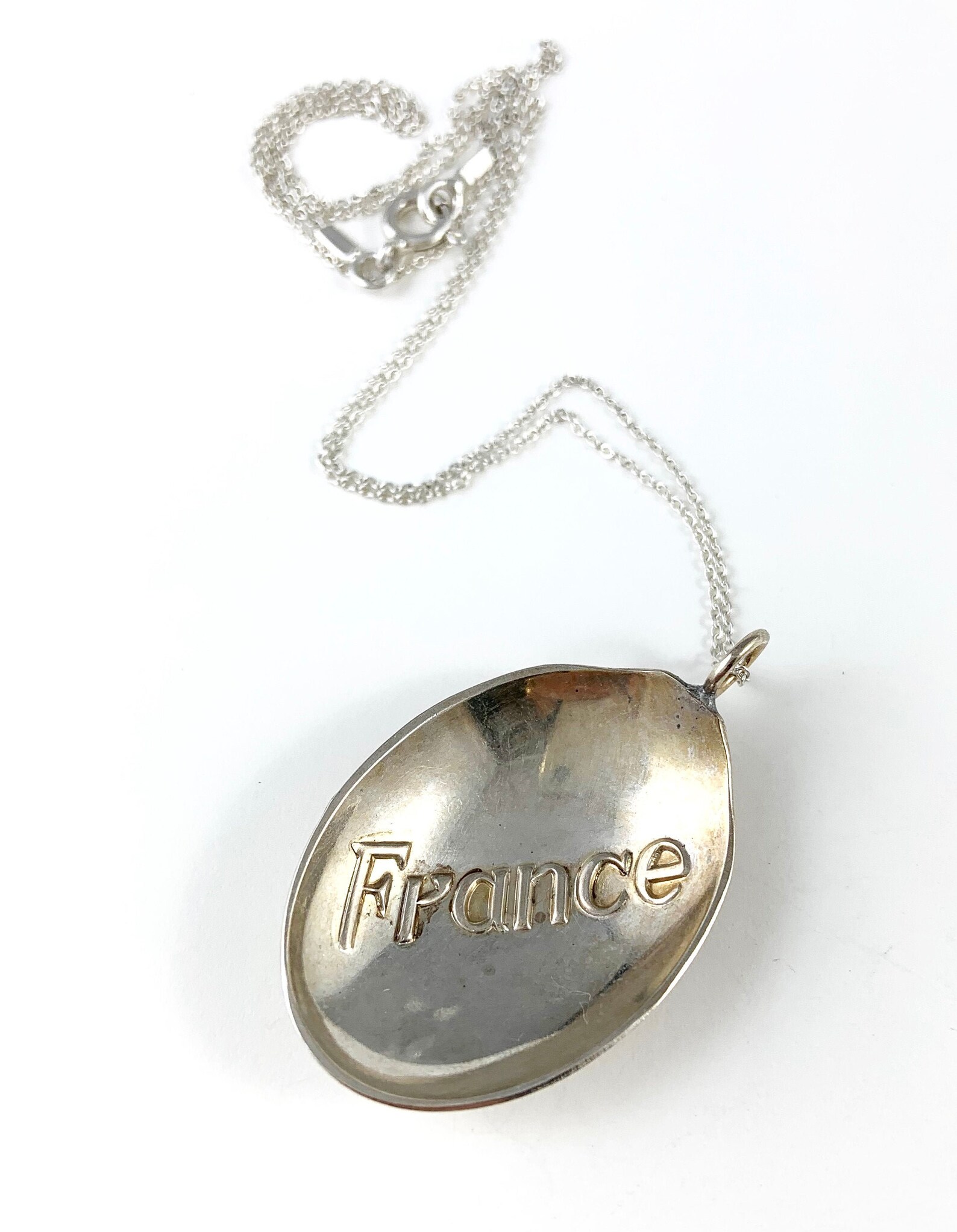 France Necklace France Jewelry France Charm Silver France Etsy