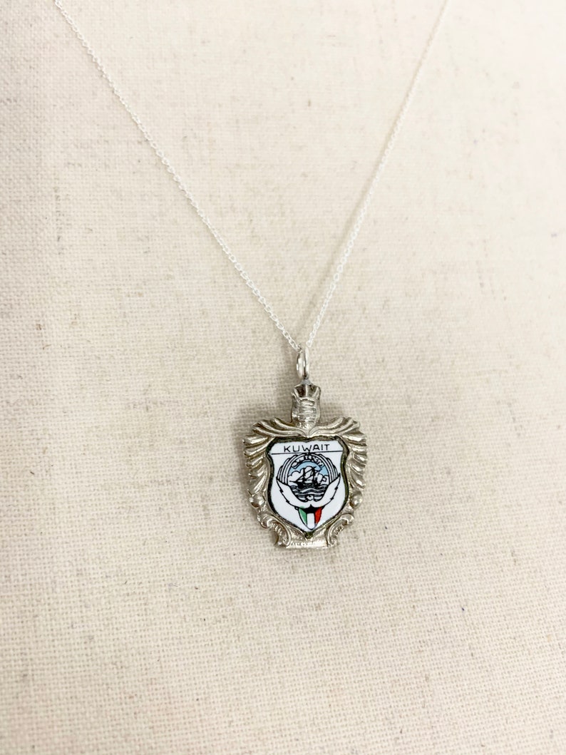 Kuwait Necklace Kuwait Jewelry Kuwait Charm Kuwait Etsy