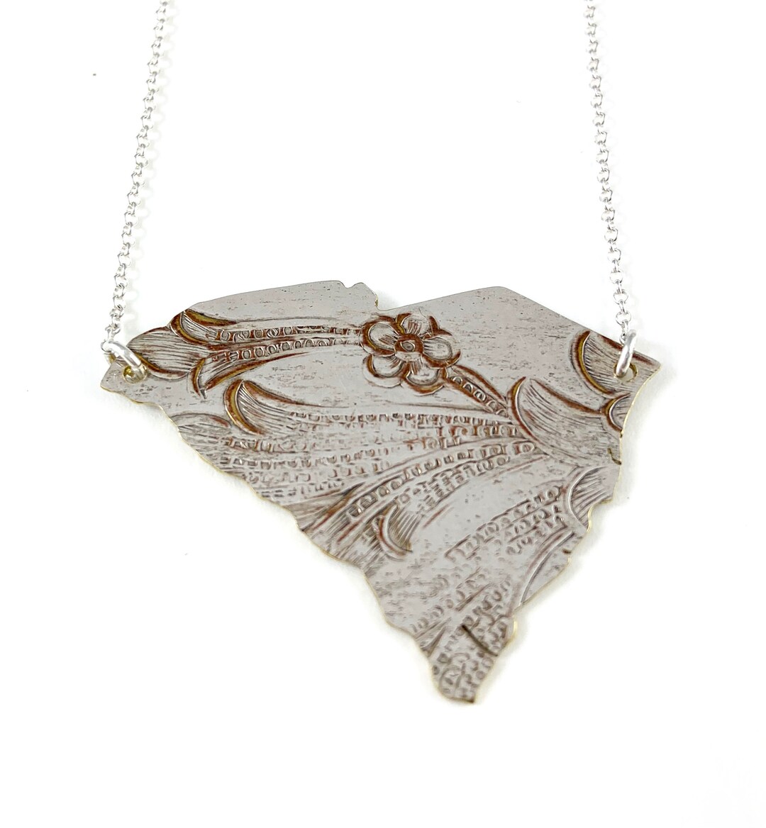 South Carolina Necklace, South Carolina Gift, South Carolina Map Necklace, South Carolina