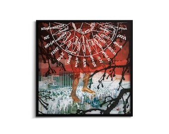 Treefingered Australopithecus – Surrealist art print, Contemporary wall art