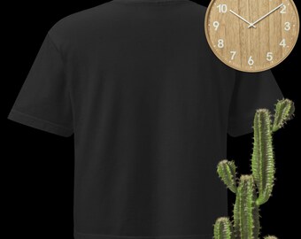 T-shirt boxy épais femme