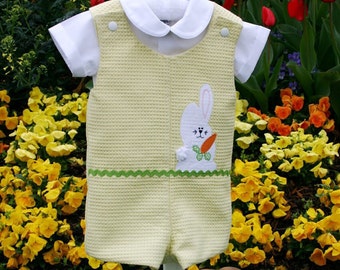 Easter Outfit - Baby Boy Romper - Boy Outfit SEW HANDSOME Jon Jon Reversible Romper PDF Pattern Baby Toddler 6 mos.- 6 Child
