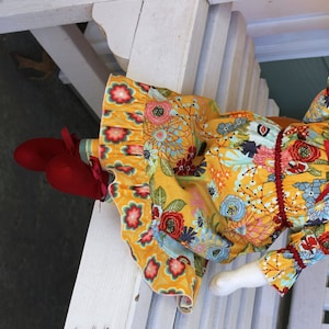 MODERN ANNIE Doll Pattern, PDF Raggedy Ann Doll and Dress Pattern