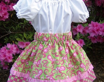 Toddler Peasant Blouse Sew Dainty Under Slip or Blouse PDF Pattern, Sizes 12M-6C, Stylish Peasant Blouse