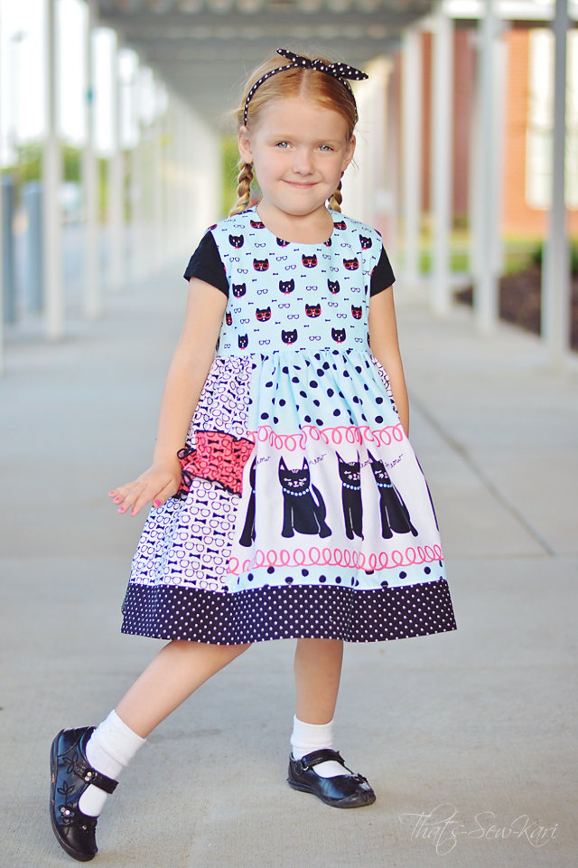SEW HAPPY Dress Pattern Back to School Dress Fall Dress Etsy