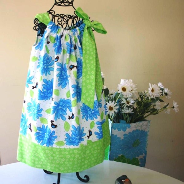 Sew Easy Pillowcase Dress Pattern - Size 6 mos baby -14 child  - Pdf Sewing Pattern - FULL PATTERN PIECES