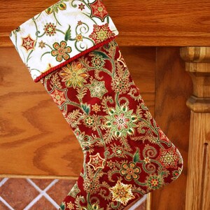 Christmas Stocking Pattern PDF FREE Big Bow Pattern Victorian, Shabby ...