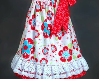 Padrão de vestido de fronha de camada dupla, roupa de domingo – padrão artesanal de costura fácil em PDF