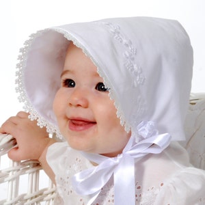 Summer Baby Sunbonnet - Sew Modern Reversible Hat - Embroidery Heirloom Christening Bonnet - PDF Pattern - Child XS-XL 3 Version