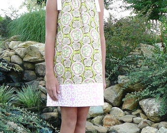 Tween Sun Dress Jumper ou Sundress Padrão de costura em PDF