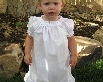 Sew Dainty Under Slip or Blouse PDF Pattern, CH, Stylish Peasant Style Blouse, Handmade Sewing Pattern Sizes 12M-6C