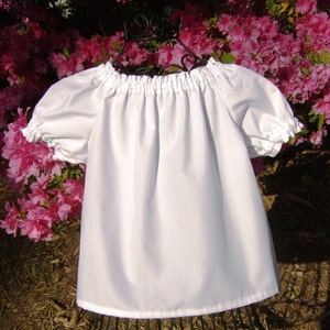 Toddler Peasant Blouse Sew Dainty Under Slip or Blouse PDF Pattern, Sizes 12M-6C, Stylish Peasant Blouse image 3
