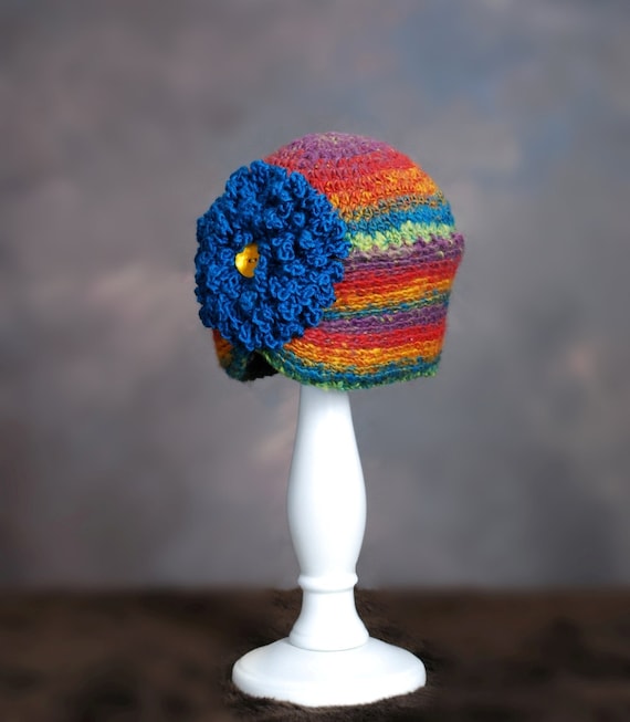 Winter Crochet Hat Pattern Flapper Style With Fluffy Crochet  display picture 3