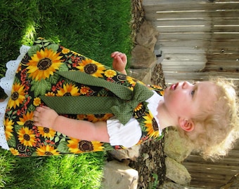 Padrão de vestido Jumper Aline reversível - Padrão de vestido de costura fácil - Padrão de costura PDF 6 Mos. - 6 roupas infantis