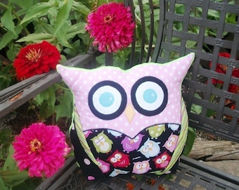 Padrão de Costura Coruja - Padrão de Costura PDF Corujas Patchwork - Padrão Coruja - Almofada Coruja - Tutorial - DIY